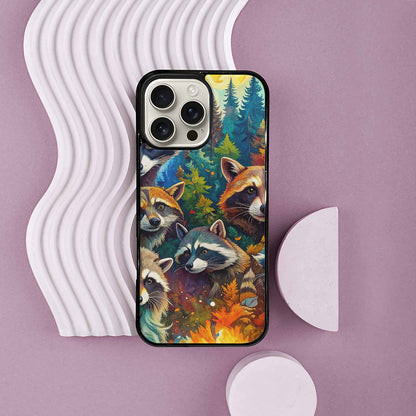 iPhone 16 Pro Max Case — Raccoon Bandit Raccoon Bandit Pattern Hundreds, Unique Phone Case Design
