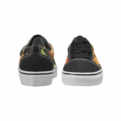 WOMEN'S Monsters  Camo Monsters Lace-Up Canvas Cottagecore Sneakers