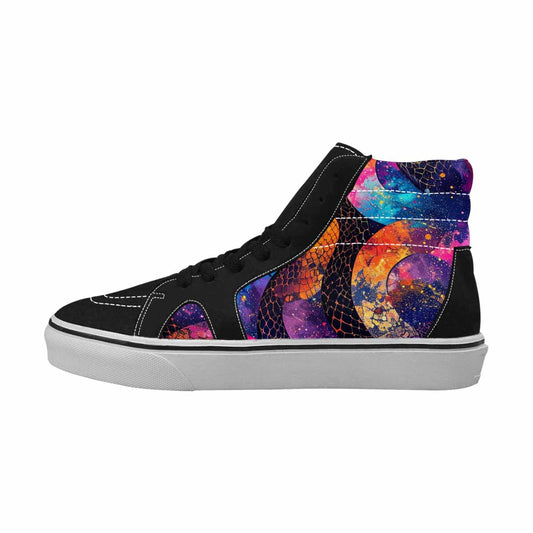 WOMEN'S Galaxy Snake Print High Top Canvas Dreamcore Shoes