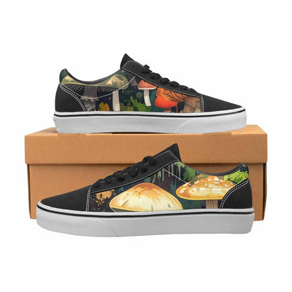 WOMEN'S Mushrooms  Camo Mushrooms Lace-Up Canvas Vibrant Chaos Sneakers