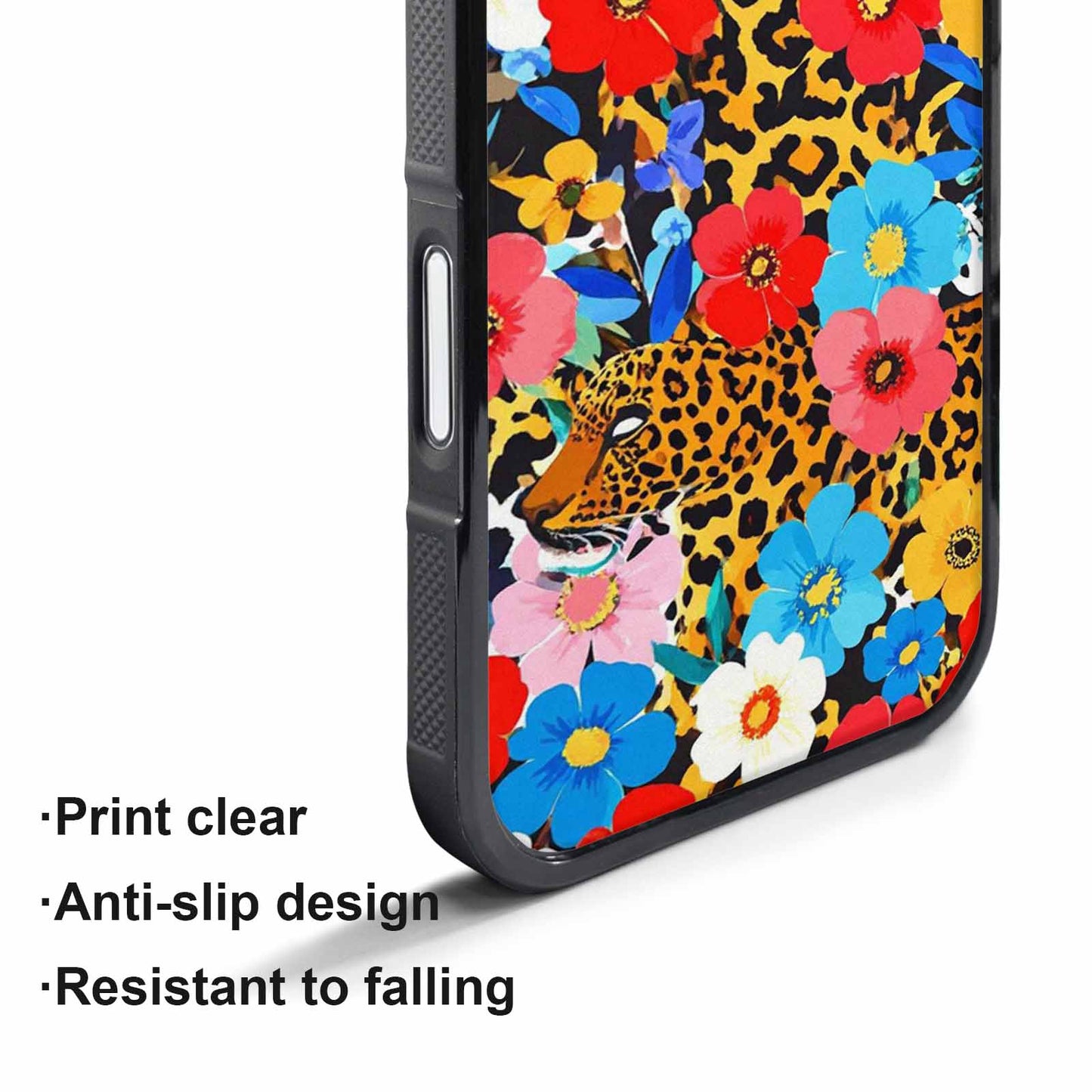 iPhone 17 Pro Case — Leopard Print Floral Seamless Pattern Animal, Custom Made Phone Cover