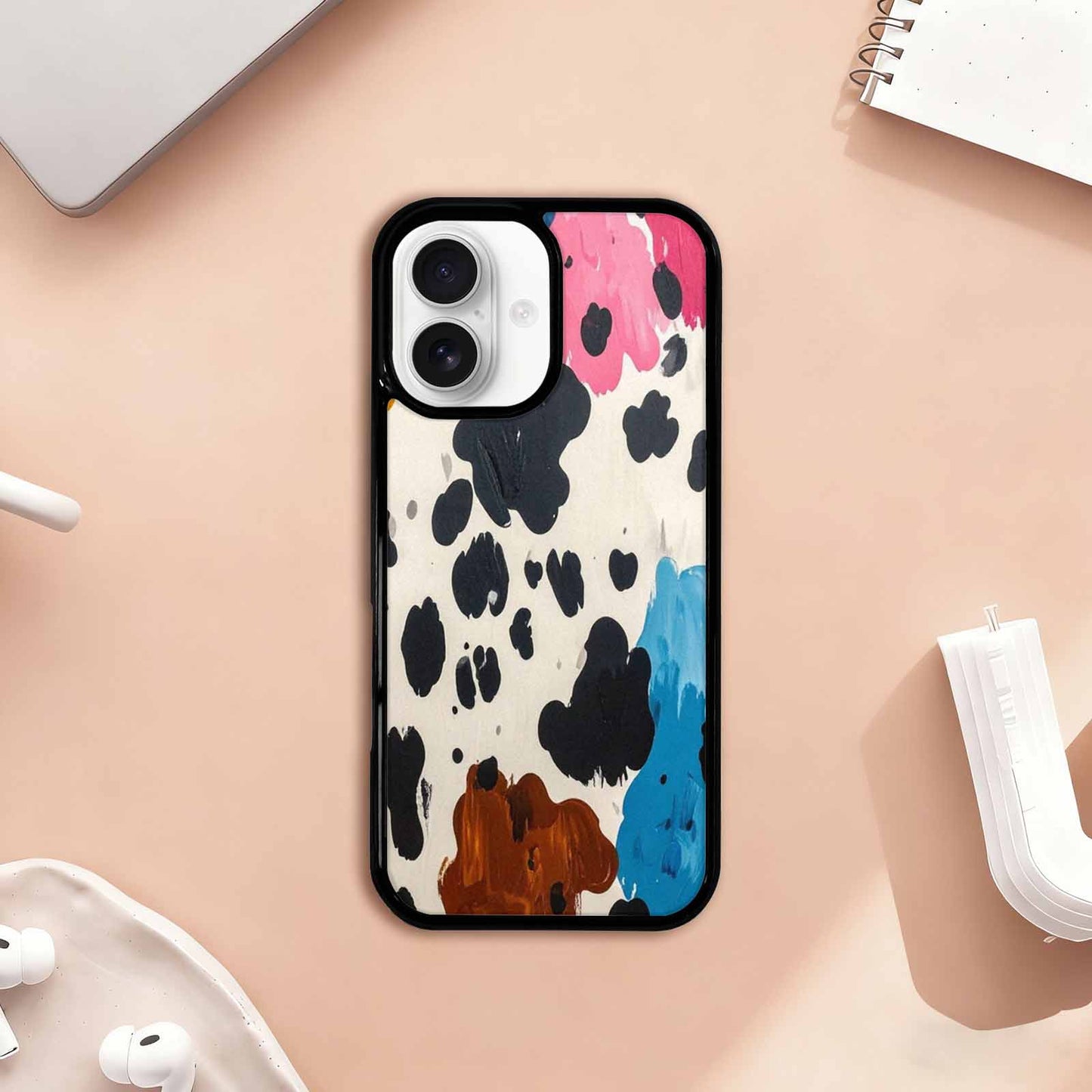 iPhone 17 Case — Small Cow Animal Print Animal Print, Custom Print Case Cover