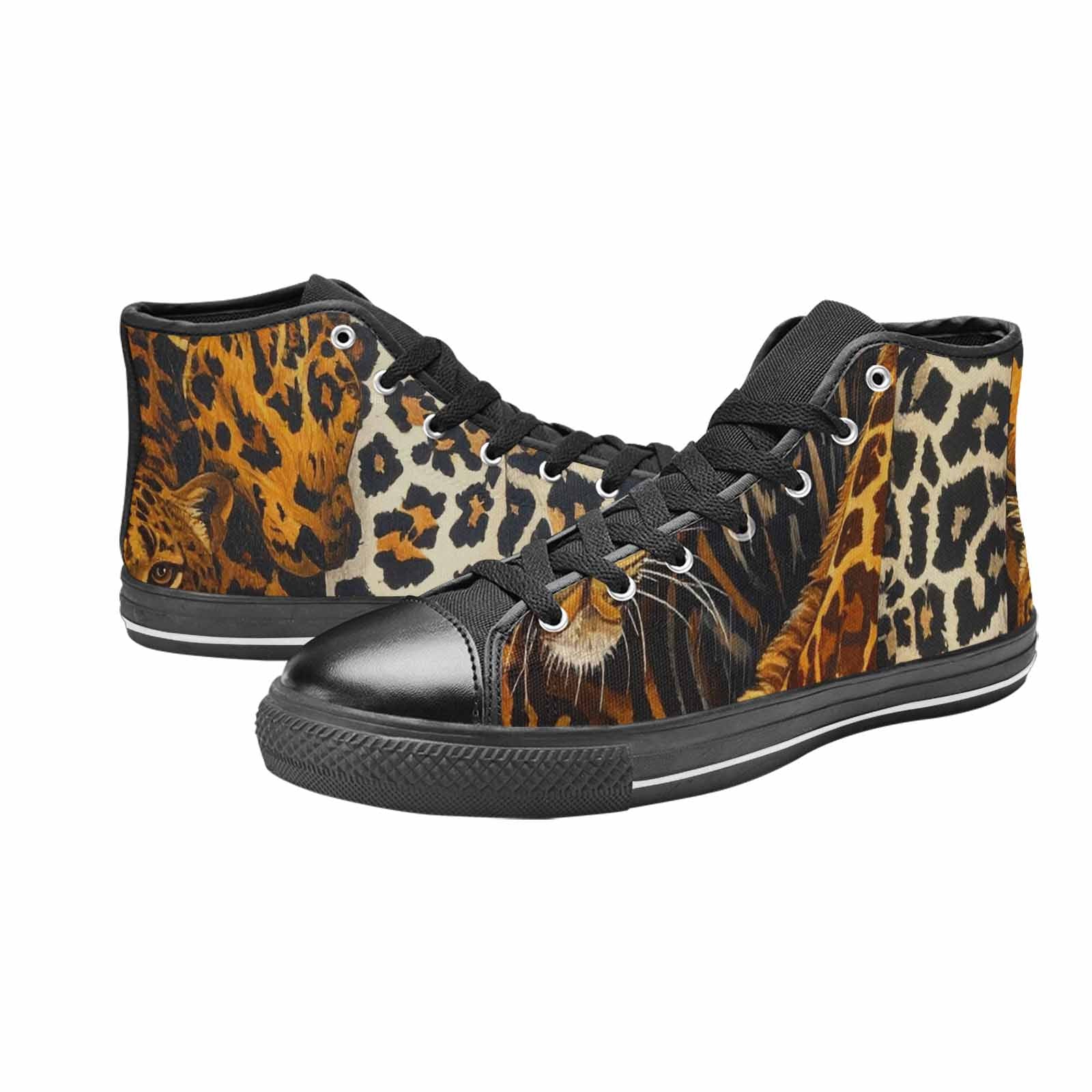 WOMEN'S Animal Print High Top Canvas Surreal Shoes