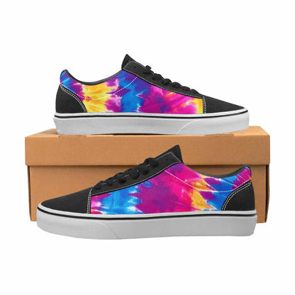 MEN'S Tie Dye Spiral Canvas Lace-Up Cottagecore Sneakers