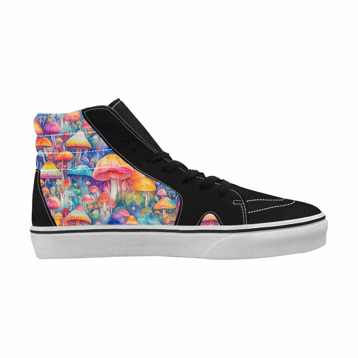 MEN'S Mushrooms  Tie Dye High Top Canvas Dreamcore Custom Shoes