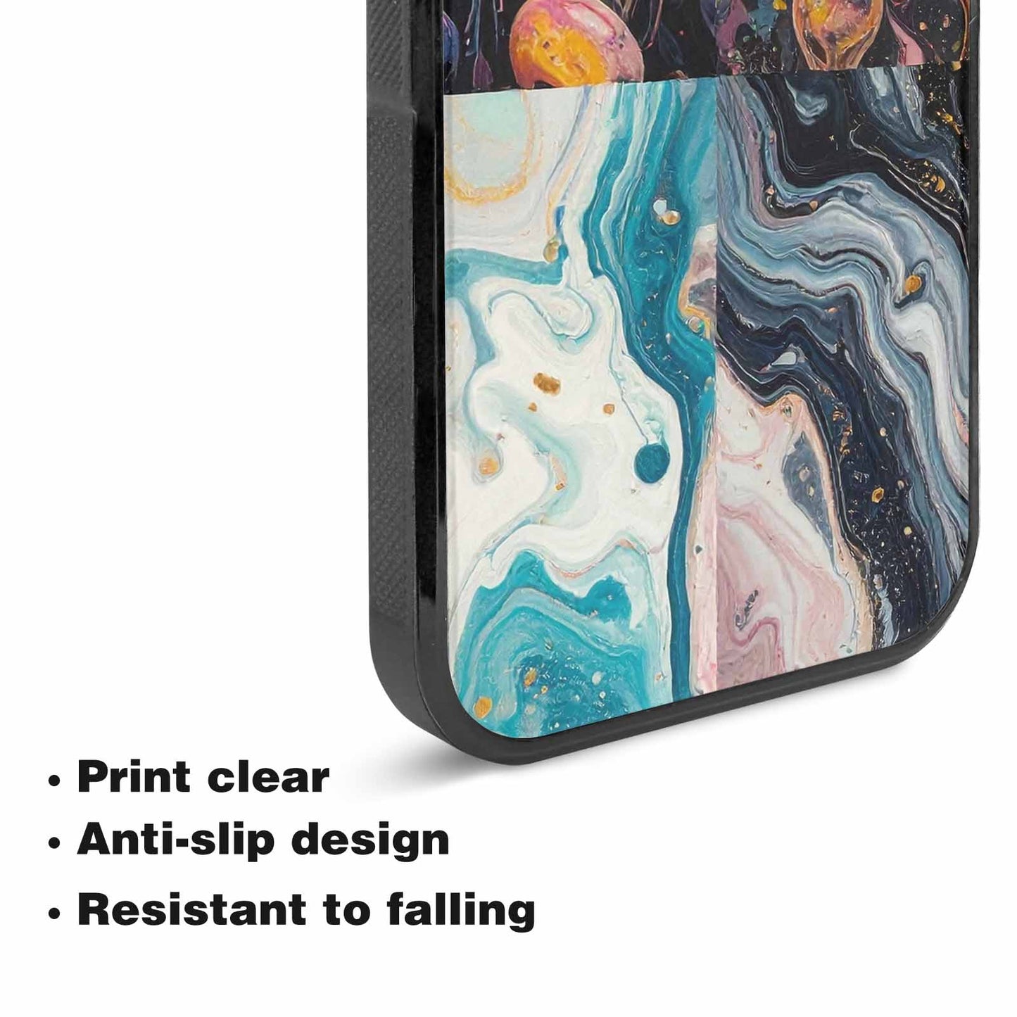 iPhone 15 Case — Aliens Marblealiens Pattern Dms, Custom Art Phone Cover