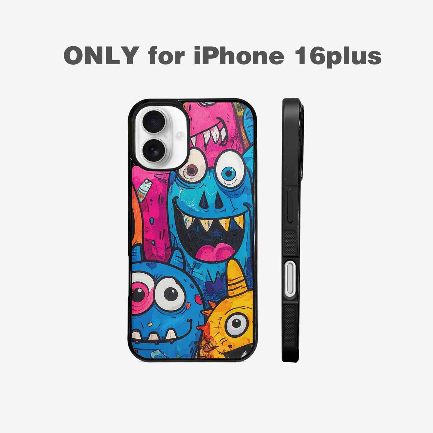 iPhone 16 Plus Case — Goofy Cartoon Monster, Personalized Phone Case