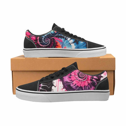 WOMEN'S Tie Lace-Up Canvas Neon Fantasy Custom Shoes