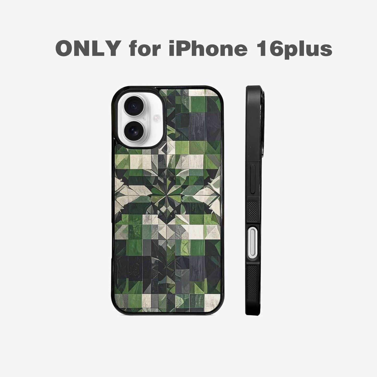 iPhone 16 Plus Case — Aromantic Flag Color Theme Small Rainbow, Unique Phone Case Design