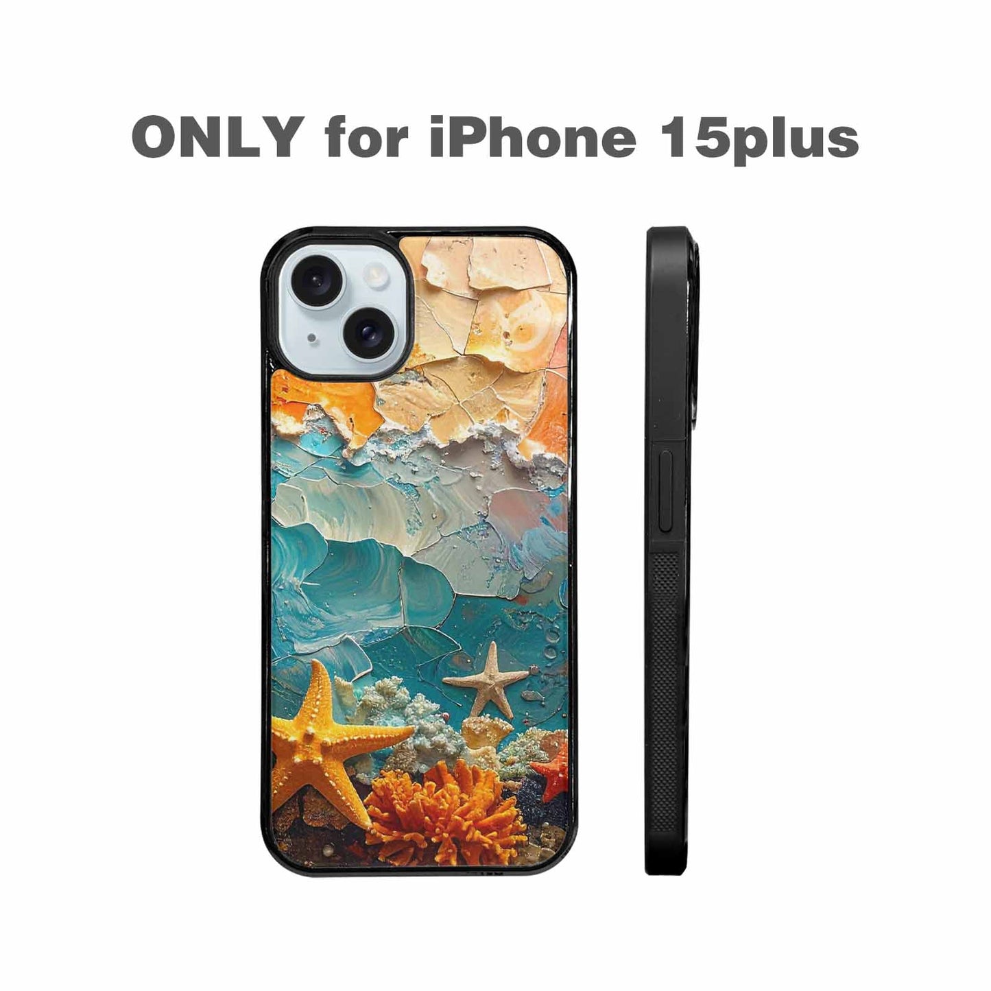 iPhone 15 Plus Case — Starfish Cluster Starfish Cluster Pattern Hundreds, Original Design Phone Case