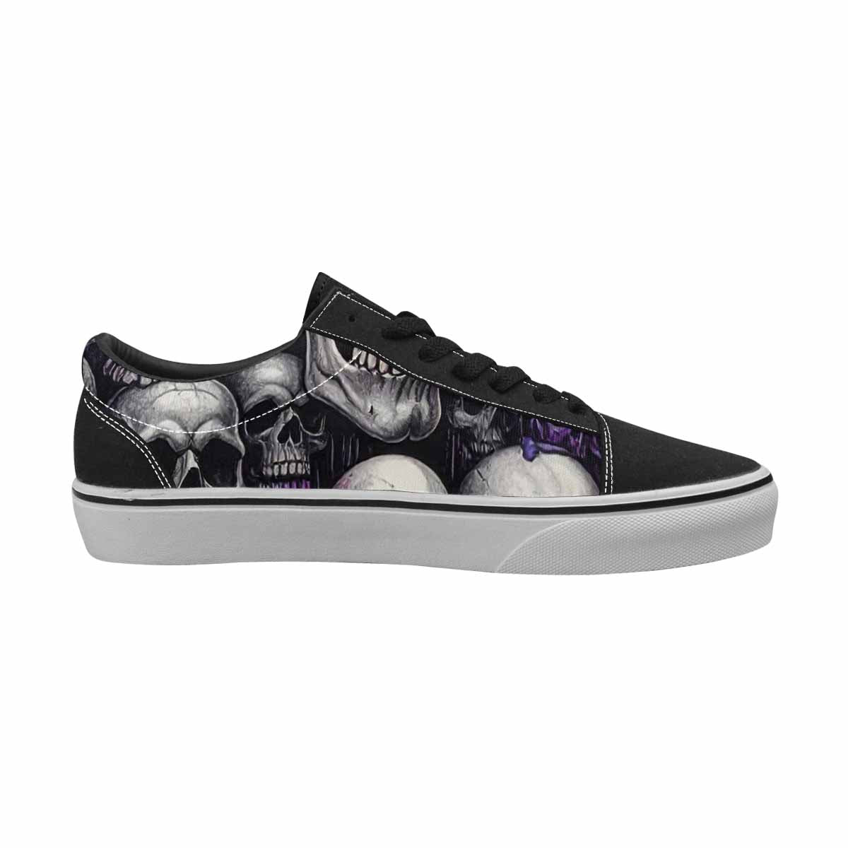 WOMEN'S Rainbow From Skull S Lace-Up Canvas Aesthetic Shoes