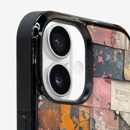 iPhone 16 Case — Distressed Grunge Texture Pattern Hundreds Of, Custom Printed Phone Case