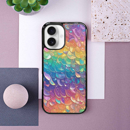 iPhone 16 Case — Holographic Iridescent Shimmer Pattern Hundreds Of, Unique Phone Case Design
