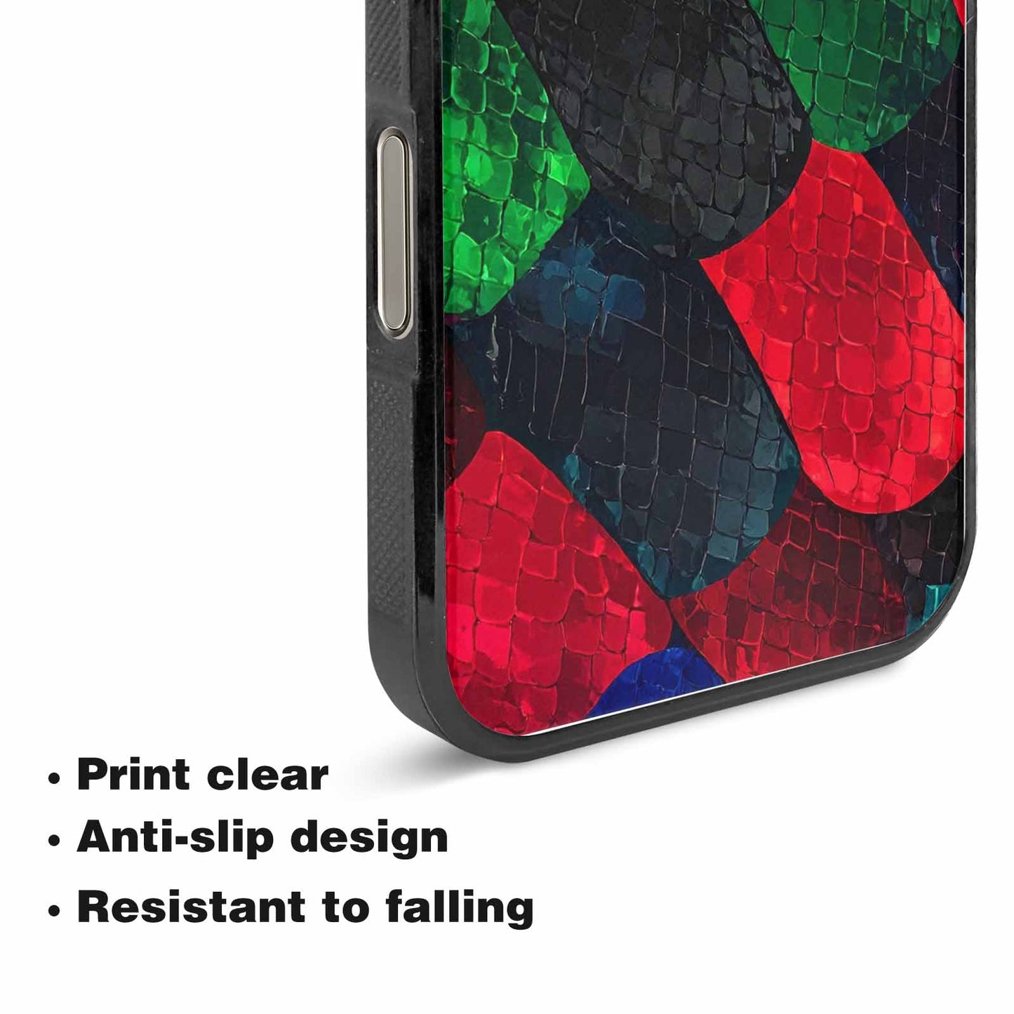 iPhone 15 Pro Max Case — Dark Snake Print, Custom Print Case Cover