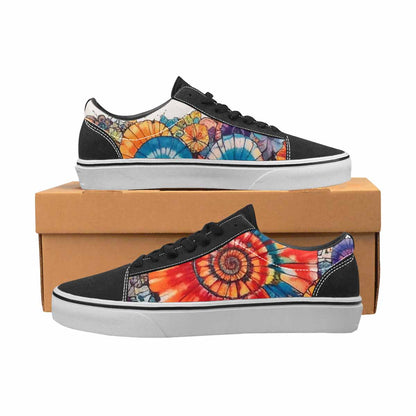 WOMEN'S Tie Lace-Up Canvas Melting Art Sneakers