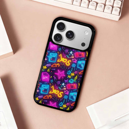 iPhone 17 Pro Case — Retro Motif Retro Motifs Pattern Retro, Custom Designed Case Cover