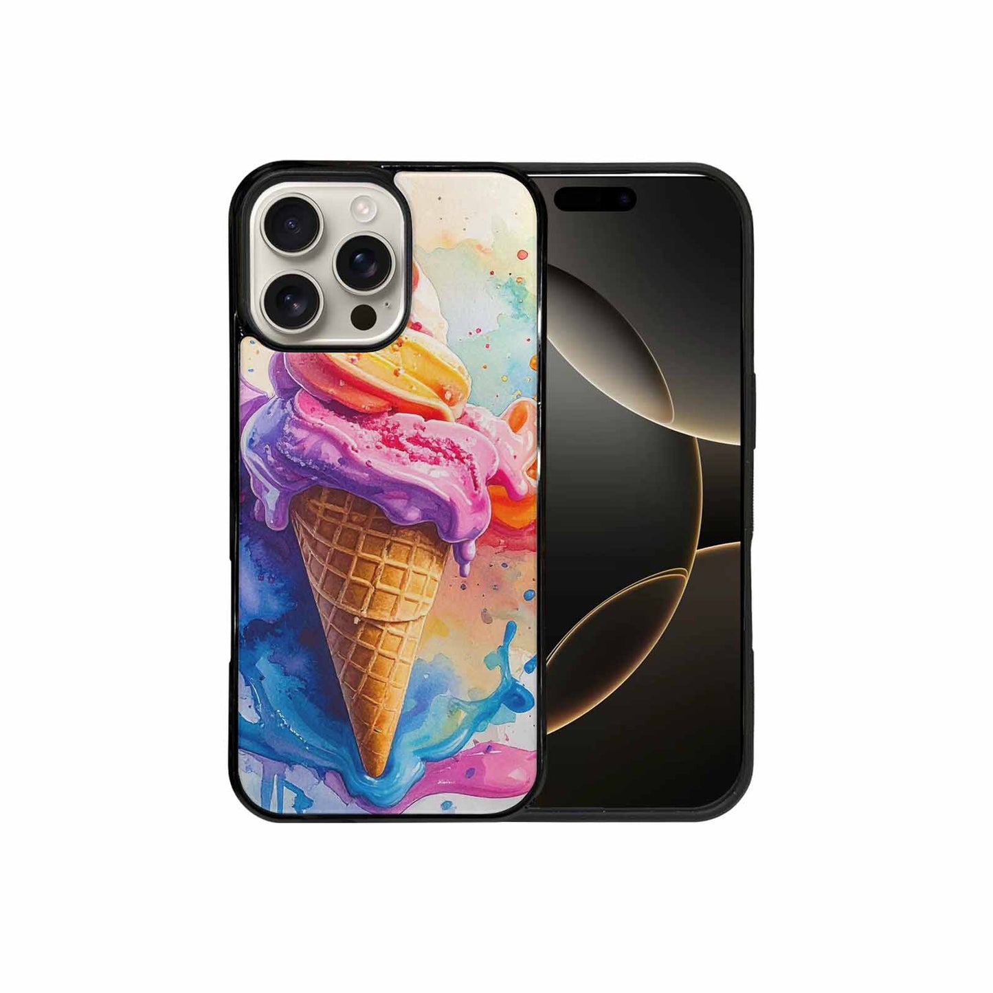 iPhone 16 Pro Max Case — Melting Icecream Collage, Unique Phone Case Design
