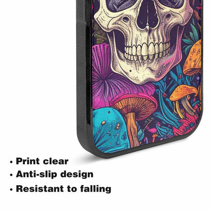 iPhone 15 Plus Case — Mushroom Skull Custom, Custom Art Phone Cover