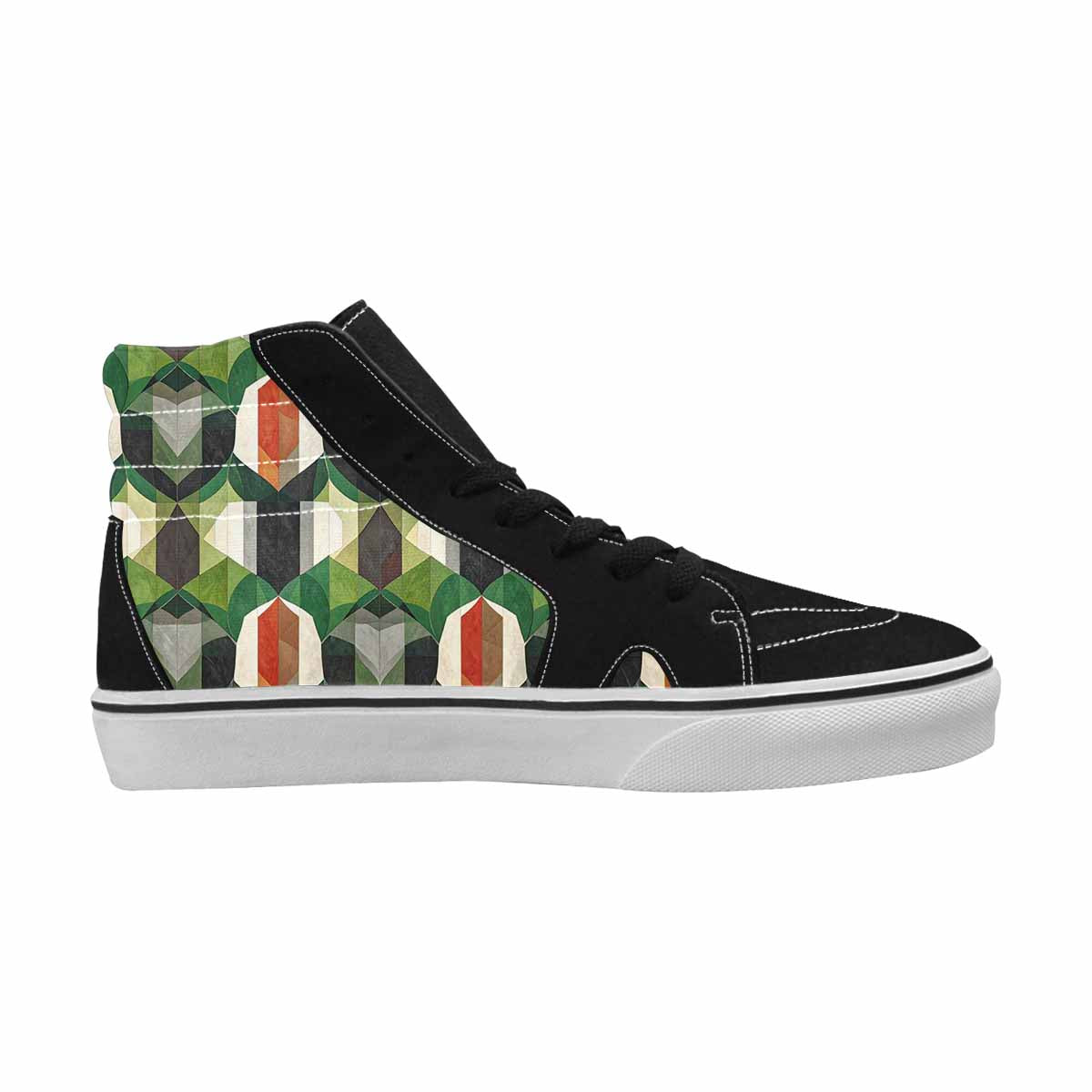 WOMEN'S Aromantic Flag Color High Top Canvas Dreamcore Custom Shoes