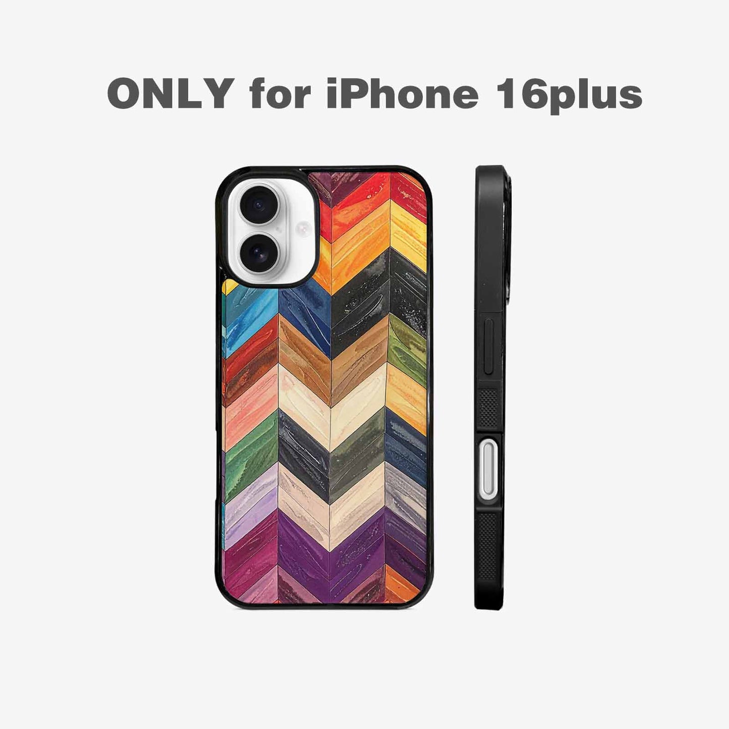 iPhone 16 Plus Case — Progress Pride Flag Color Theme Small, Customized Protective Case