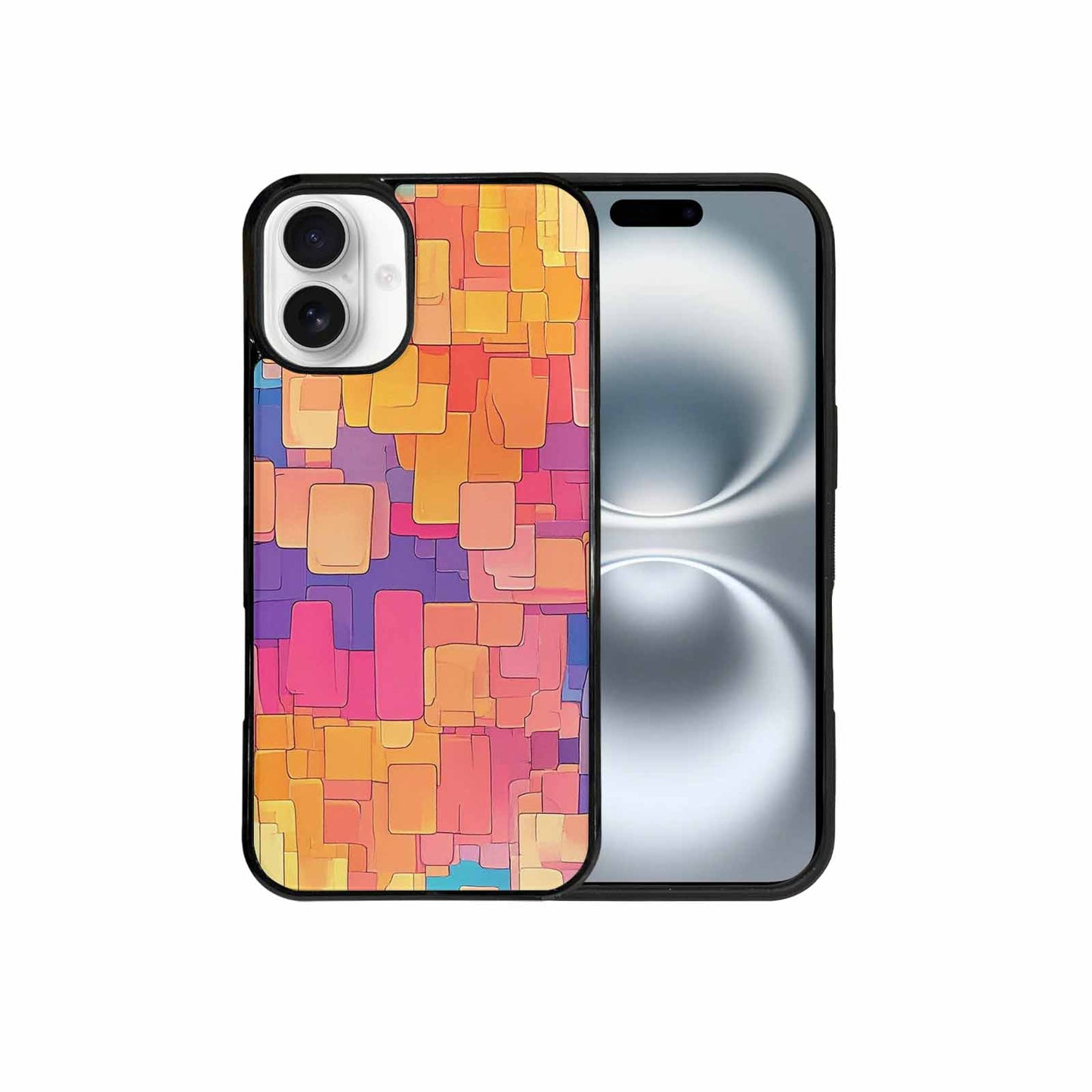 iPhone 16 Plus Case — Color Gradient Fade Pattern Hundreds Of, Custom Art Phone Cover