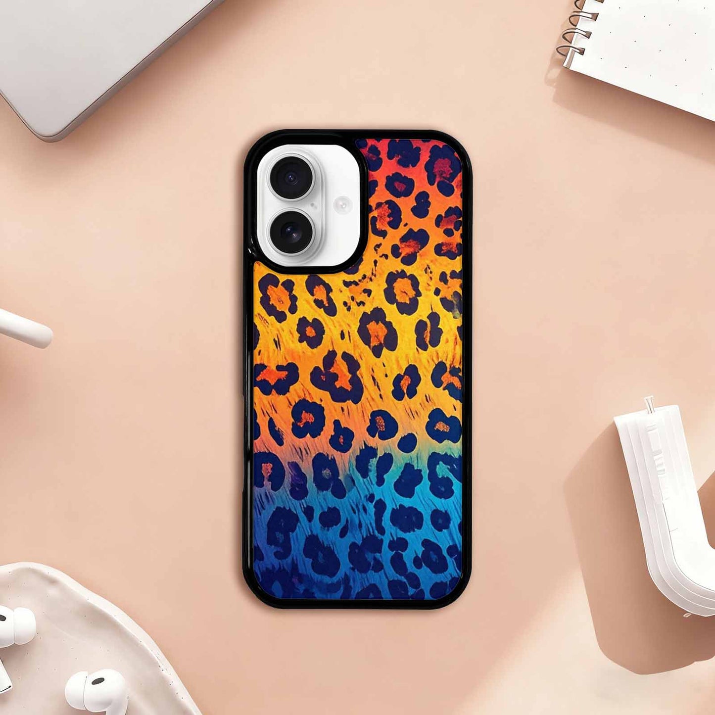 iPhone 17 Case — Leopard Print Gradient Style Animal Print, Custom Designed Case Cover