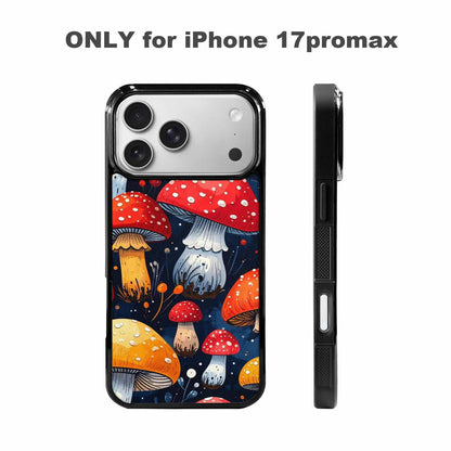 iPhone 17 Pro Max Case — Vivid Winter Mushroom Cartoon Cute, Custom Phone Case