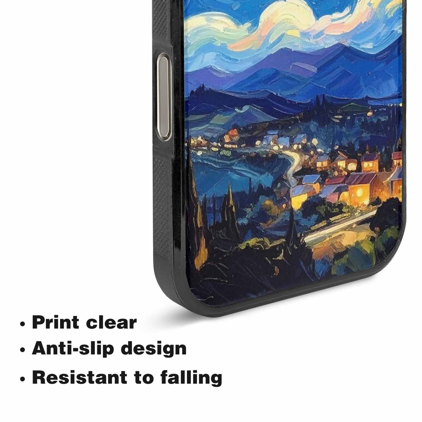 iPhone 16 Pro Max Case — Starry Night Van Gogh Paint Art, Custom Designed Case Cover