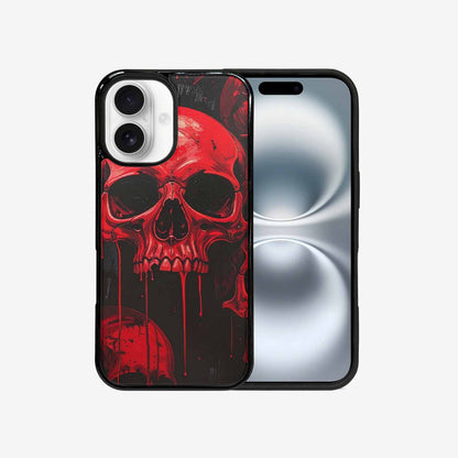 iPhone 16 Case — 1000\'s Of Skulls Overlapping Eachother Everywhere, Custom Art Phone Cover