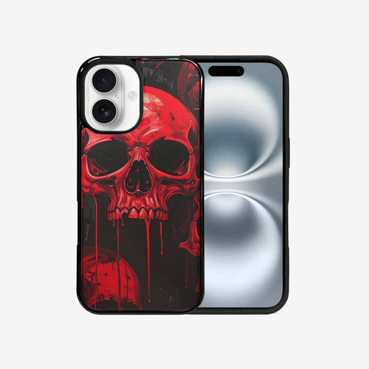 iPhone 16 Case — 1000\'s Of Skulls Overlapping Eachother Everywhere, Custom Art Phone Cover