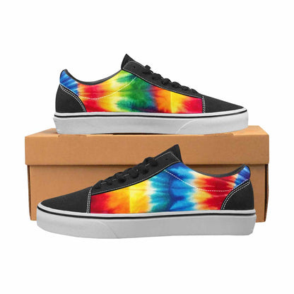 MEN'S Tie Dye Rainbow Spiral Canvas Lace-Up Surreal Sneakers