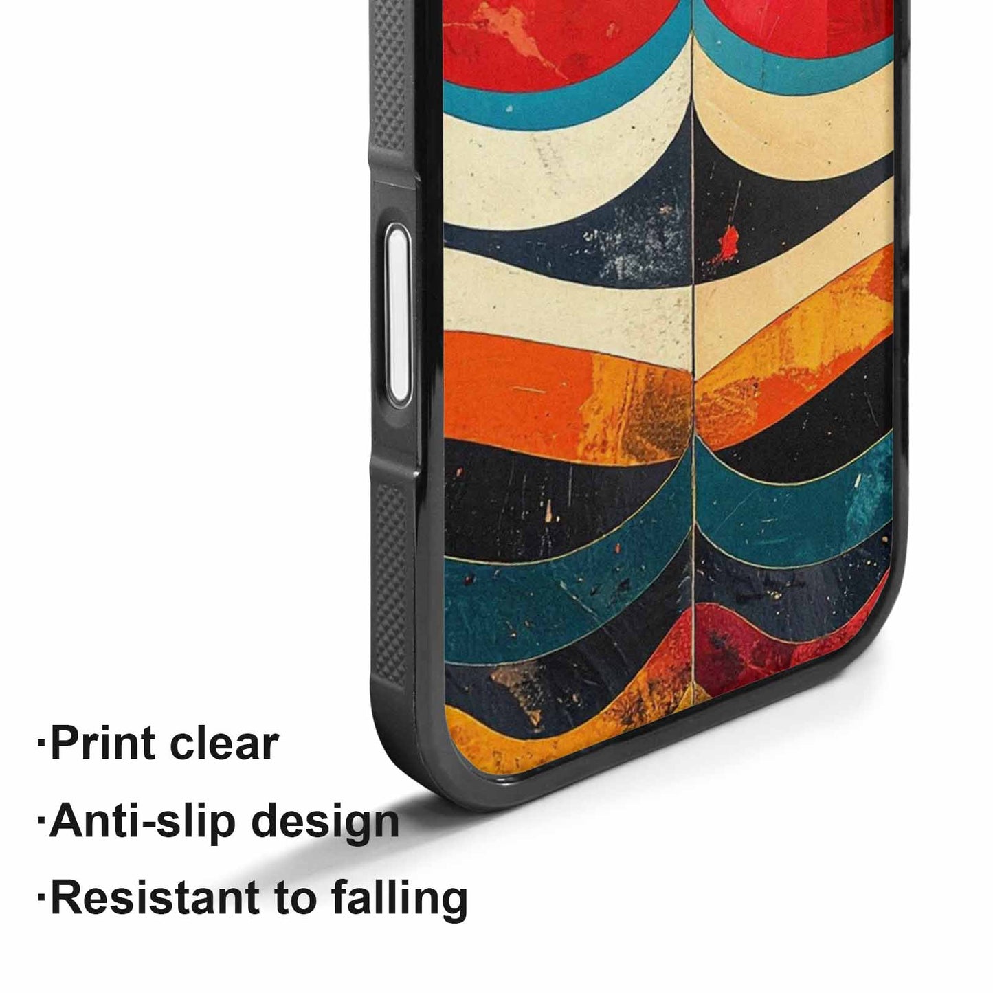 iPhone 17 Case — Retro Wave Scallop Stripe Small Retro, Unique Phone Case Design