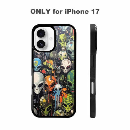 iPhone 17 Case — Aliens Camo Aliens Alien Scifi, Custom Art Phone Cover