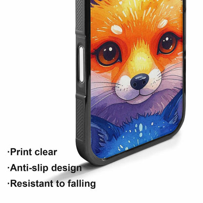 iPhone 17 Case — Watercolor Kawaii Fox Watercolor Abstract, Unique Phone Case Design