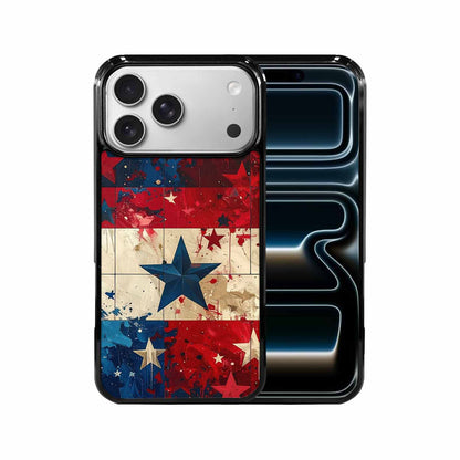 iPhone 17 Pro Max Case — Patriotic Stars And Stripes Galaxy Space, Custom Phone Case