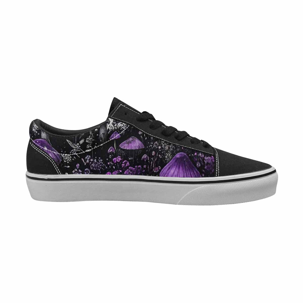 WOMEN'S Rainbow Drip Mushrooms Lace-Up Canvas Dreamlike Shoes