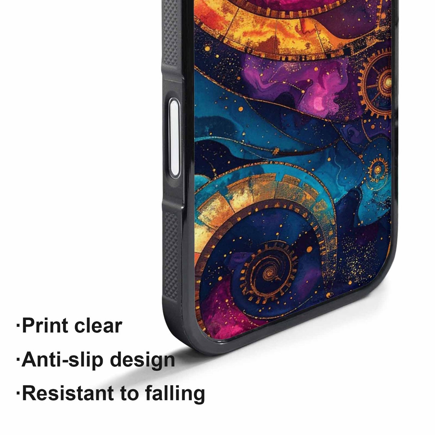 iPhone 17 Pro Case — Steampunk Galaxy Art Seamless Pattern Galaxy, Original Design Phone Case