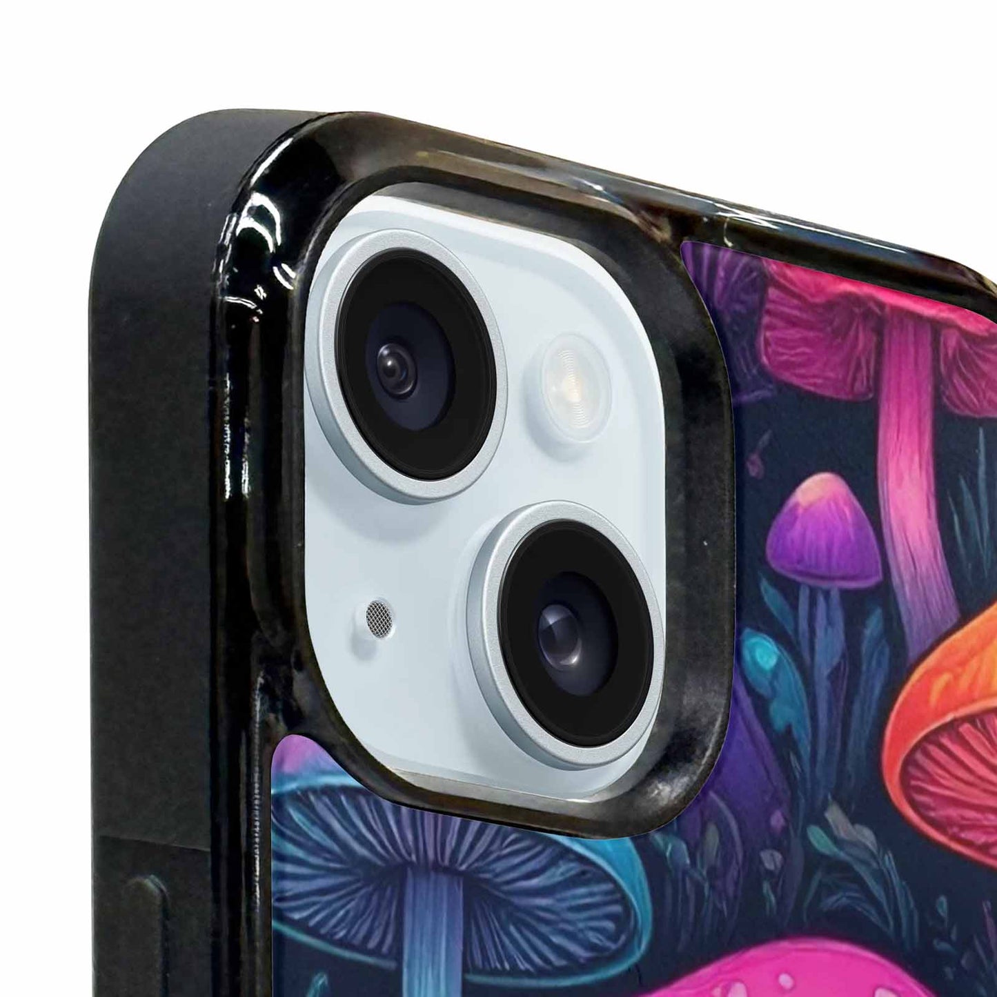iPhone 15 Plus Case — Psychedelic Mushroom, Customized Protective Case