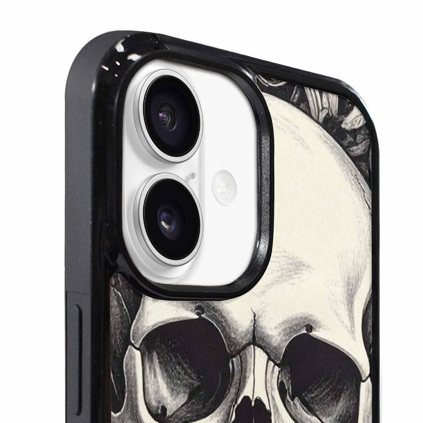iPhone 17 Case — Skulls Roses Pen Ink Gothic Skulls, Original Design Phone Case