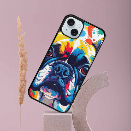 iPhone 15 Plus Case — French Bulldog Pop Art Pattern, Customized Protective Case
