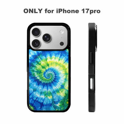iPhone 17 Pro Case — Small Tie Dye Swirl Pattern Tie, Original Design Phone Case