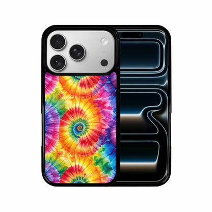 iPhone 17 Pro Case — Tie Dye Spiral Rainbow Blended Tie, Custom Made Phone Cover