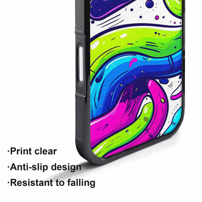 iPhone 17 Pro Case — Acid Wash Cartoon Tie Dye, Original Design Phone Case