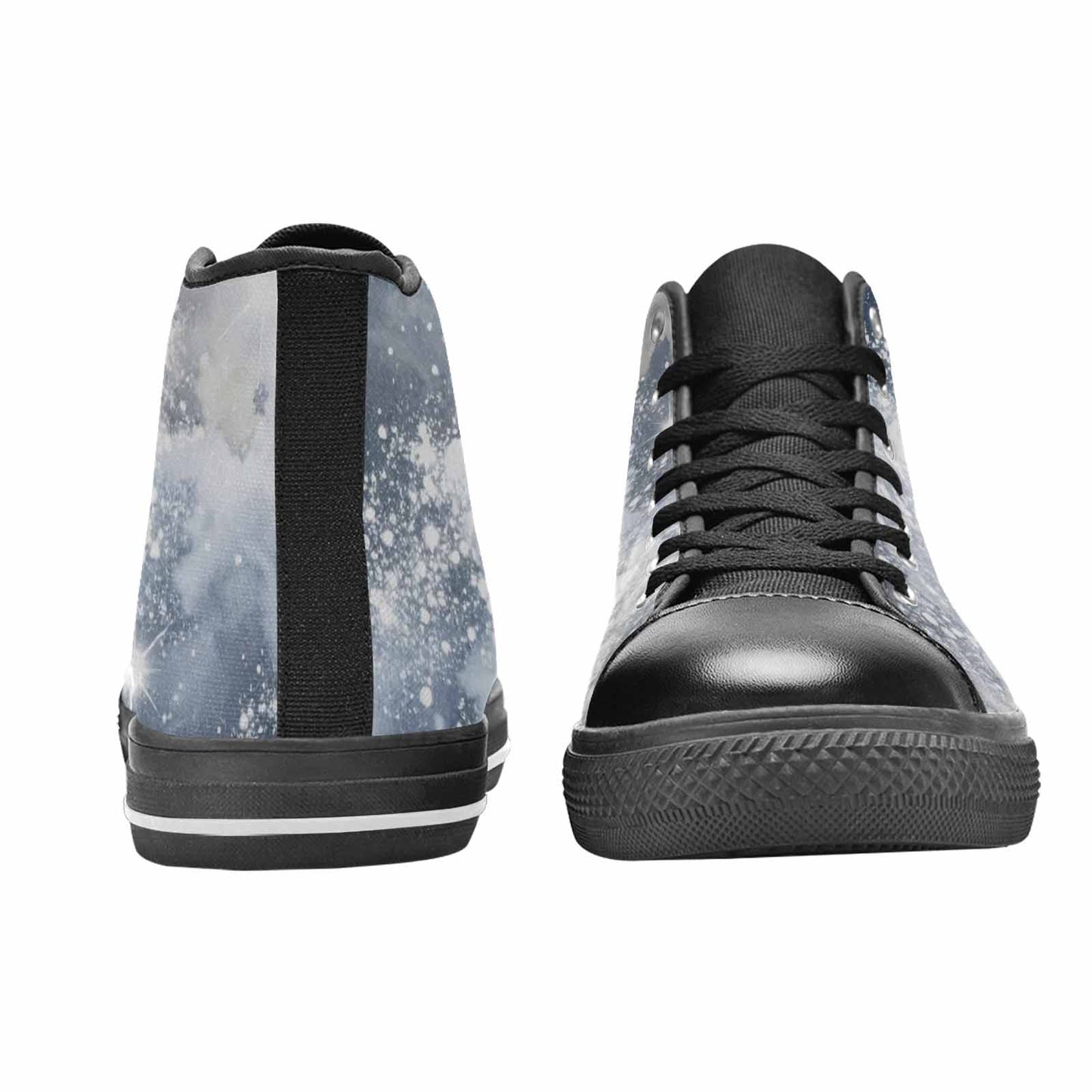 MEN'S Galaxy Art - High Top Canvas Vibrant Chaos Custom Sneakers