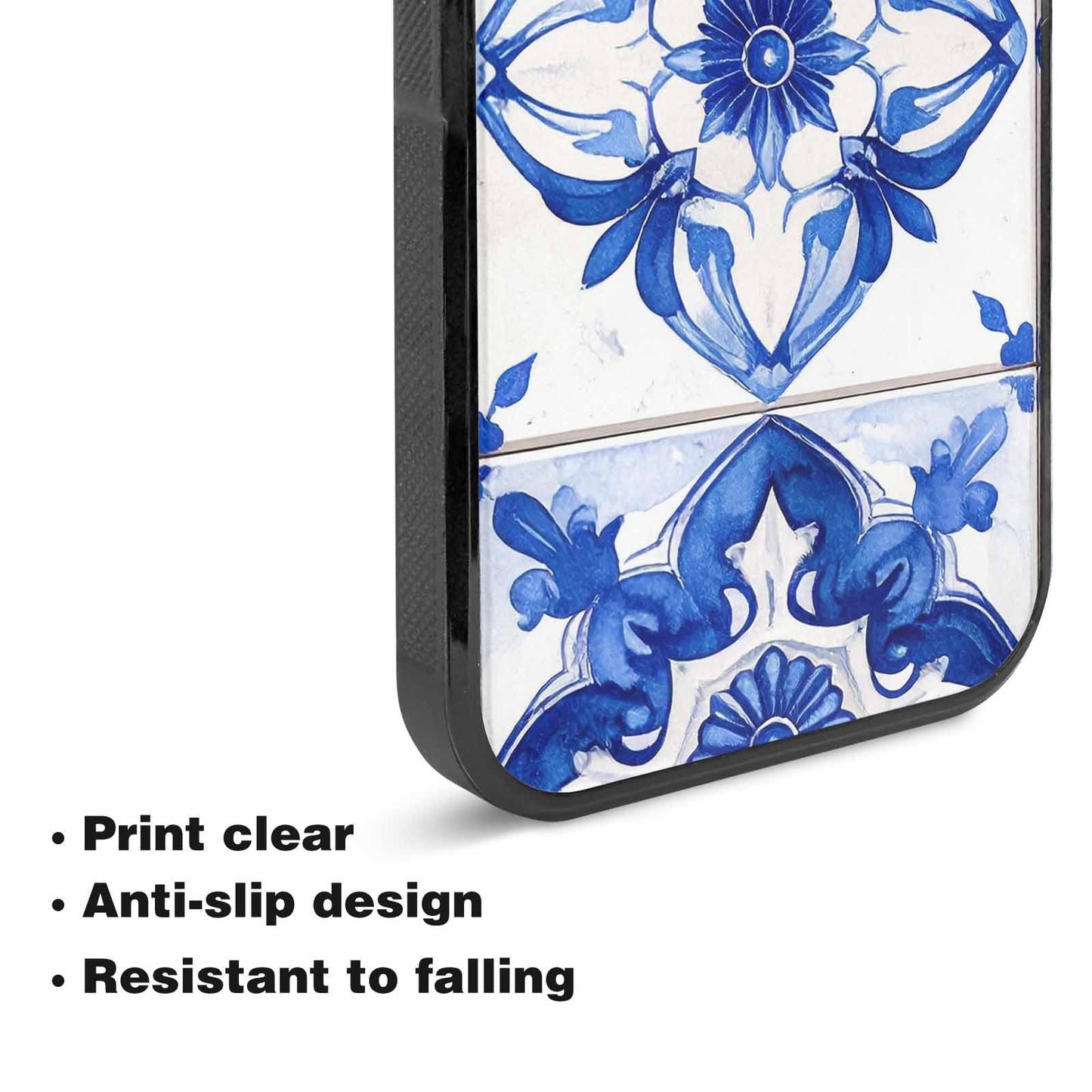 iPhone 15 Plus Case — Mexican Talavera Tile Pattern Floral Geometric, Custom Art Phone Cover