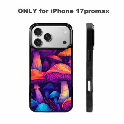 iPhone 17 Pro Max Case — Psychedelic Mushroom Cartoon Pattern Cartoon Cute, Custom Designed Case Cover