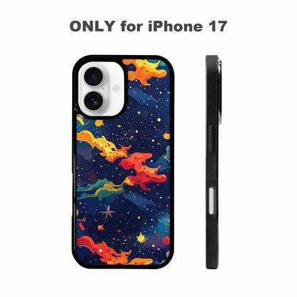 iPhone 17 Case — Cosmic Camo Harmony Galaxy Space, Custom Phone Case