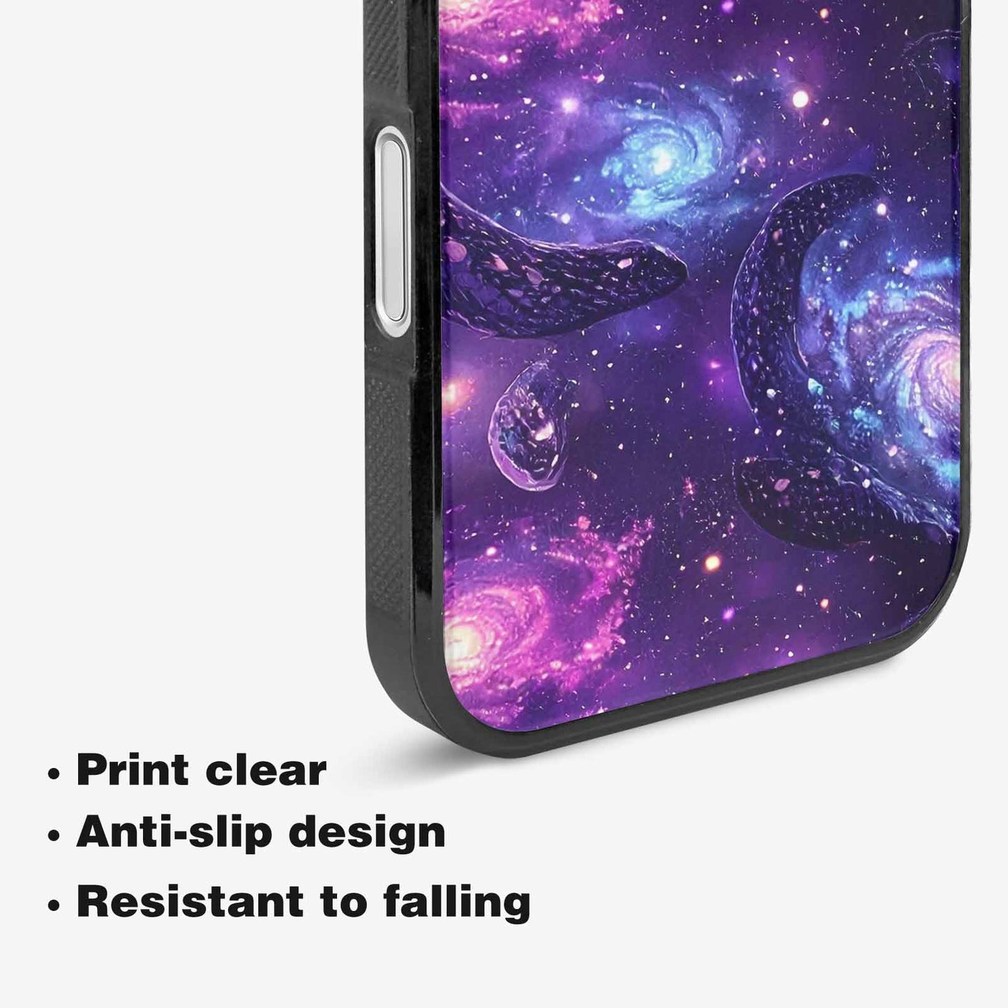 iPhone 16 Case — Galaxy Snake Print Custom, Customized Protective Case