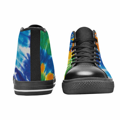 MEN'S Tie Dye Color Twist High Top Canvas Surreal Sneakers