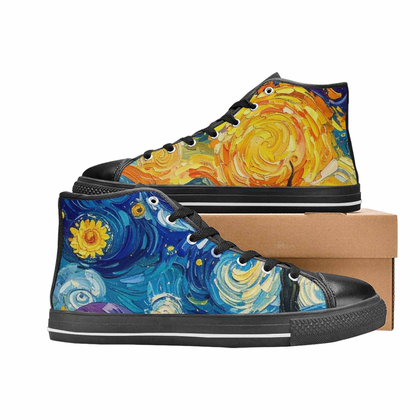 MEN'S Blend All Versions High Top Canvas Cottagecore Custom Sneakers